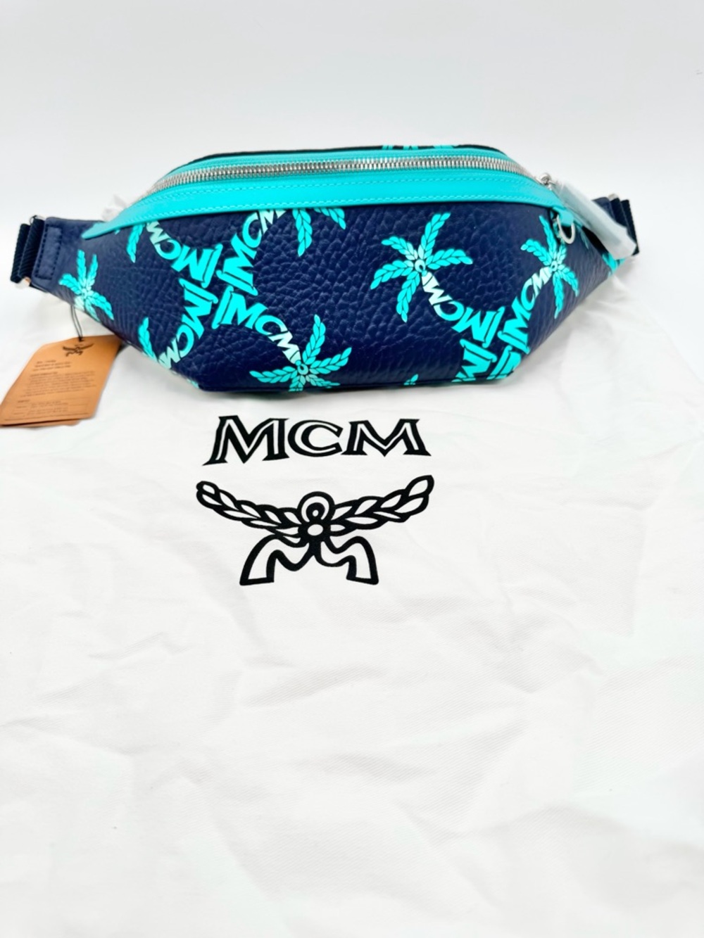 MCM Fursten Belt Bag in Palm Canvas